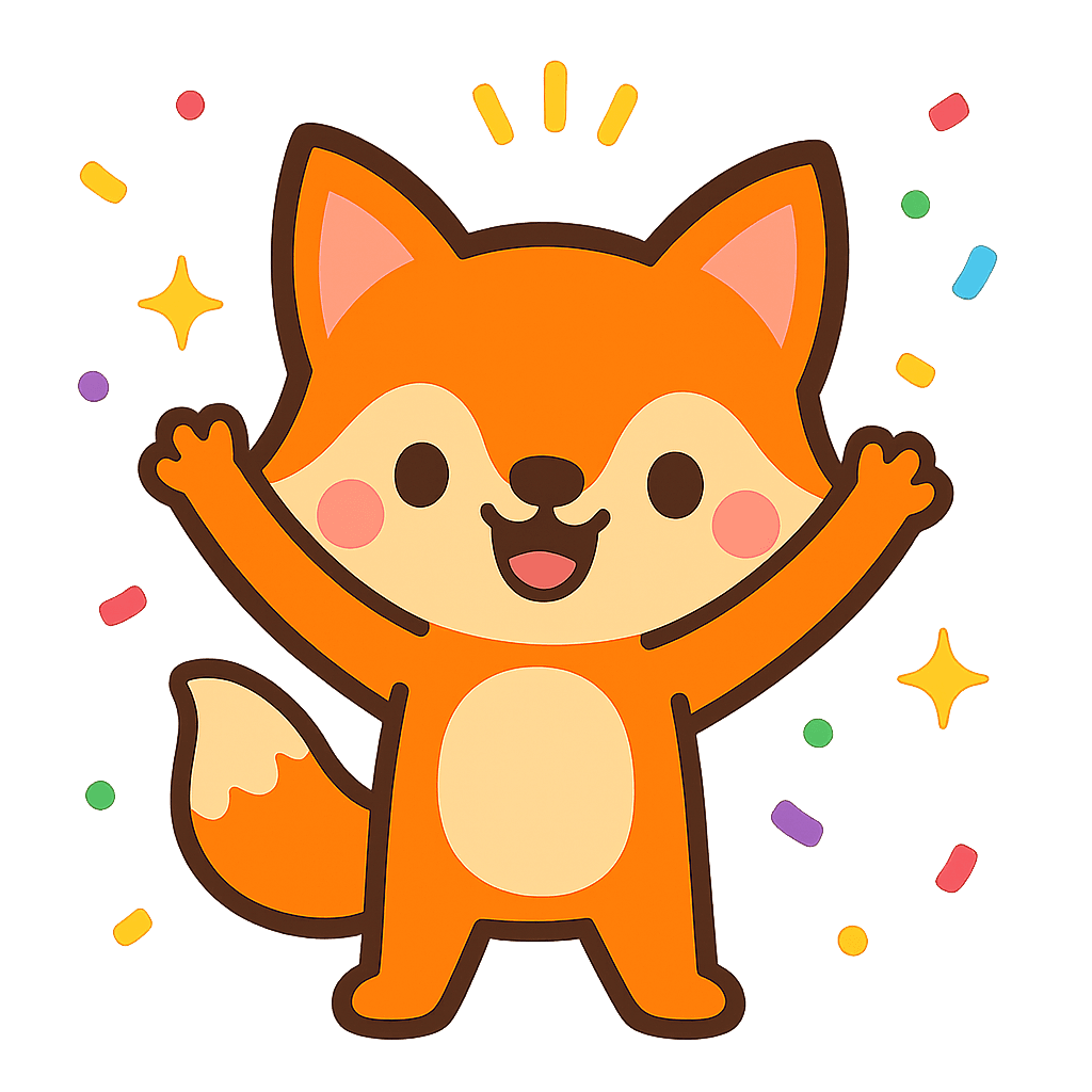 Celebrating Fyndo fox