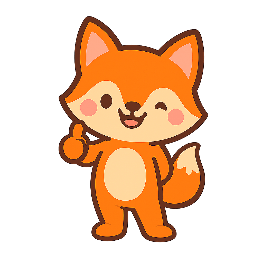 Fyndo fox giving a thumbs up